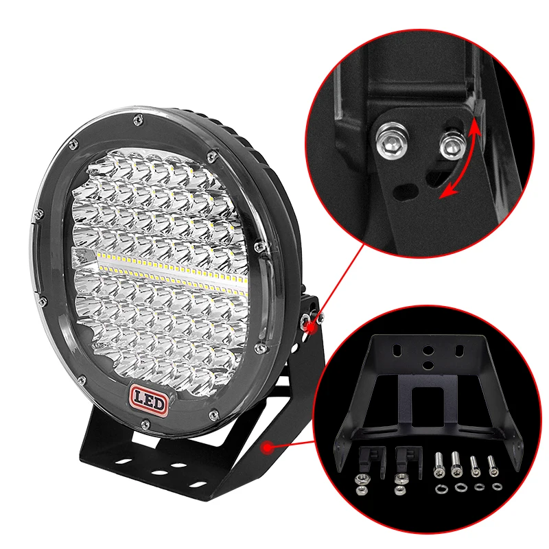 Auxtings 9''in 294W  led work light Spot  IP67 CE RoHS high power 4x4 offroad car 9 inch 294w spot beam light 12/24v for Auto