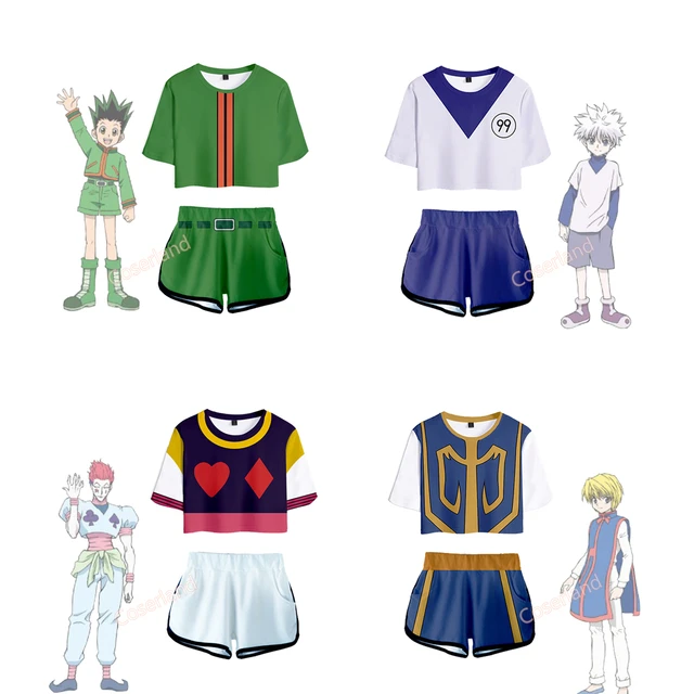 T Shirt De Sport Pour Femmes Haut Court Anime Hunter X Hunter Killua Zoldyck Kurapika Cosplay Hisoka Gon Freecss Haut Ventre Vetements De Sport Aliexpress