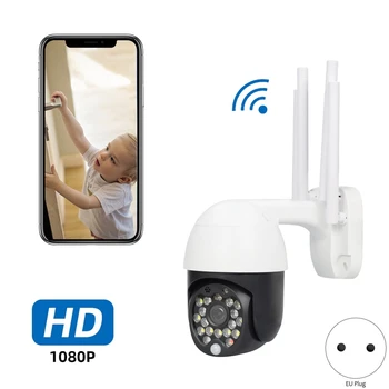 

WIFI Camera Outdoor PTZ IP Camera 1080P Speed Dome CCTV 360° IR Network Security Camera