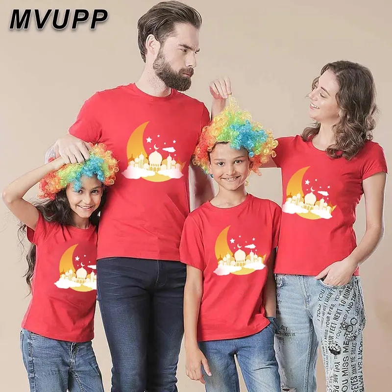Женская хлопковая Футболка MVUPP с коротким рукавом и надписью папа мама