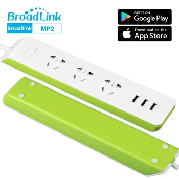 

Broadlink MP2 WiFi Smart Power Strip Extension Socket Plug Timing 3 AC Outlet Power Socket With 3 USB Via APP Control Smart Home