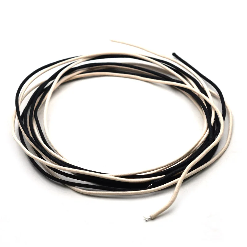 Cable trenzado de algodón para guitarra, Cable de cobre de estaño, Estilo  Vintage, AWG22, 1 pie