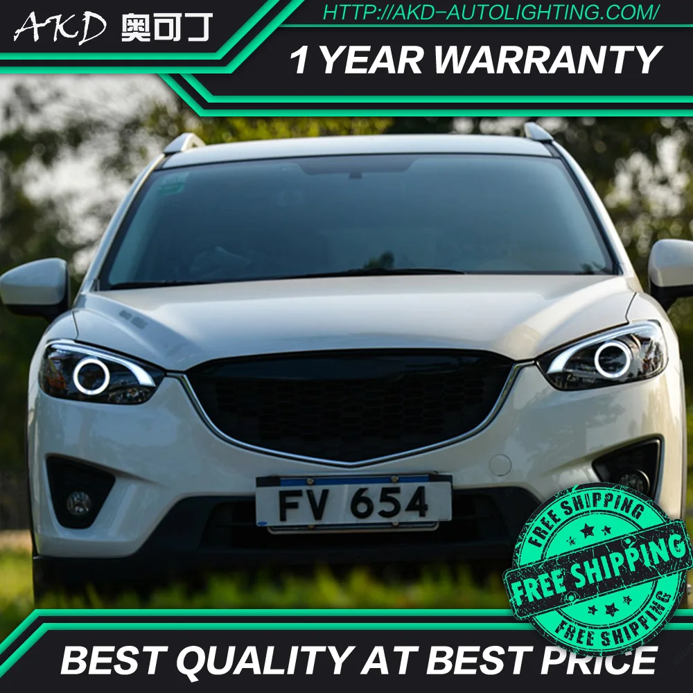 AKD тюнинг автомобильных фар для Mazda CX 5 CX5 2013 2016 светодиодные фары DRL ходовые огни Bi