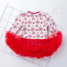 Рождественский комплект из 3 предметов для маленьких девочек; Рождественский комбинезон с принтом; комплект юбки; Новое поступление; Прямая поставка