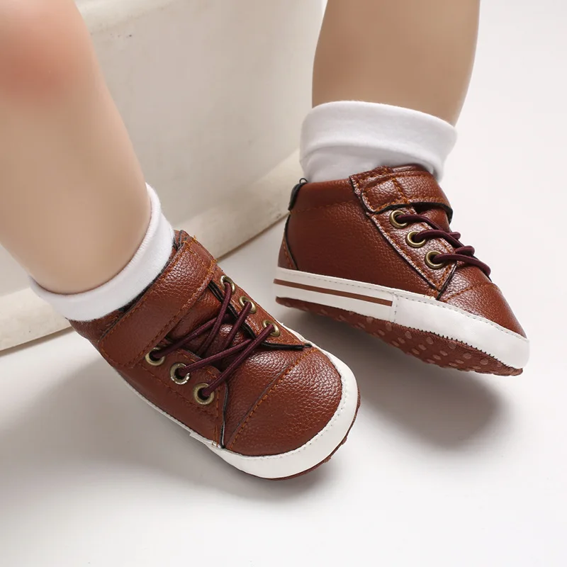 Детская обувь; сезон весна-осень; Повседневная Удобная нескользящая обувь с мягкой подошвой для мальчиков 0-1 лет; обувь для малышей