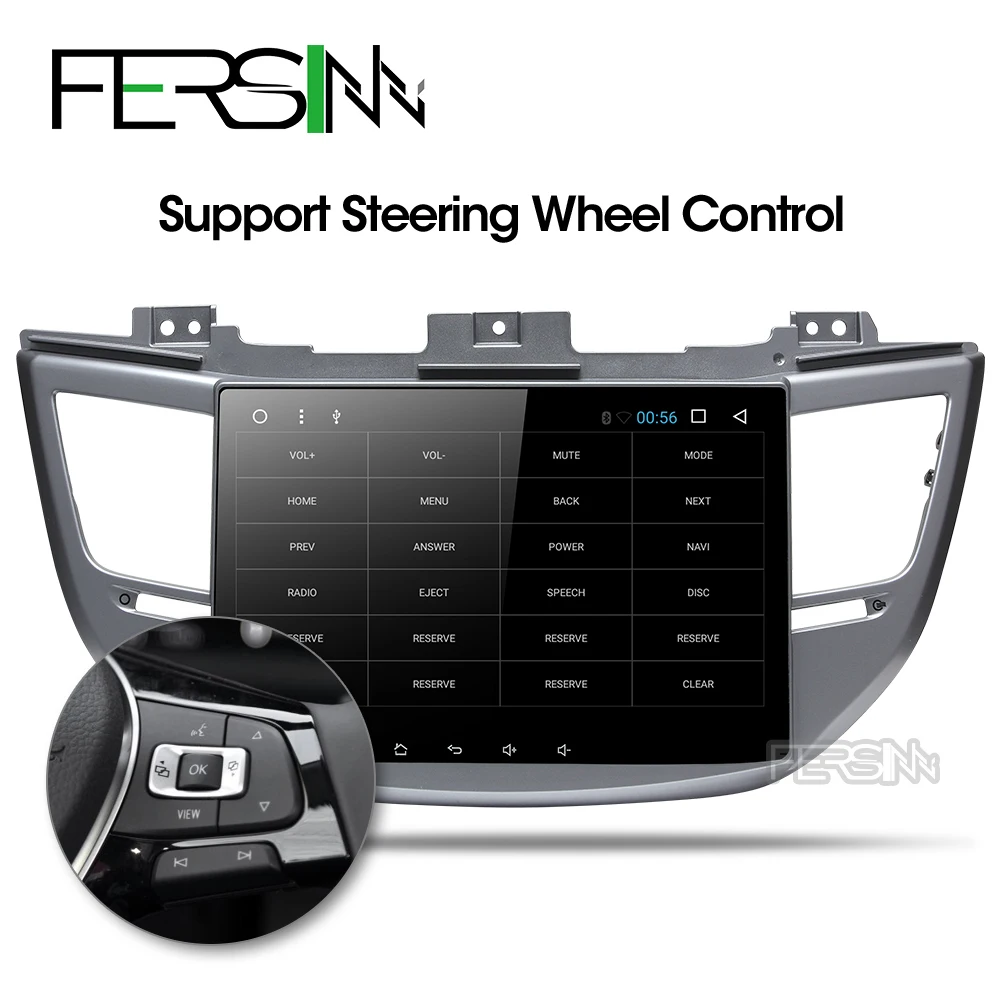Discount Fersinny CXTS1060 android 9.0 car dvd gps player for Tucson ix35 car dvd gps navigation raido video audio player 2 din stereo 2