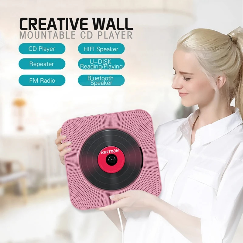 FFYY-Kustron настенный Bluetooth Cd-плеер Bluetooth пренатальный динамик Студенческая английская обучающая машина Hifi Динамик Usb накопитель