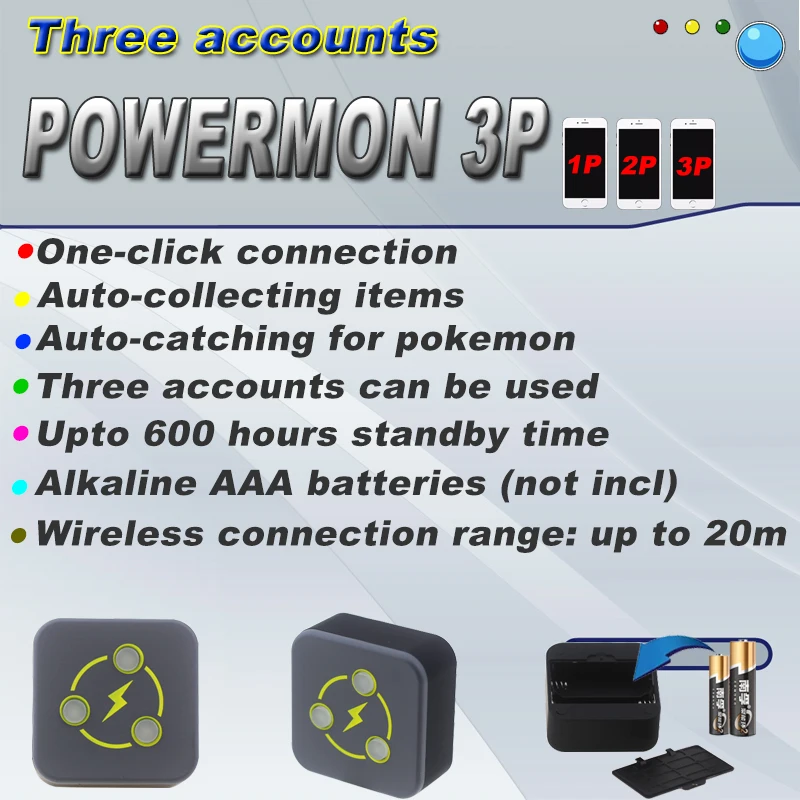 2020 Dual Catch Monster Powermon для Go Plus автоматический захват тренировок с Bluetooth 3