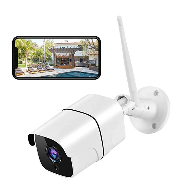 

Wouwon 1080P Waterproof Outdoor IP Camera Wifi Security Camera Bullet CCTV Surveillance Listen and Talk Smart Alarm ycc365 plus