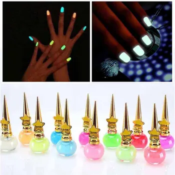 

12 Colors 14ML Glow In Dark Nail Polish For Glow In Dark For Women Children Non-toxic Fluorescent Neon Luminous Gel Nail Polish