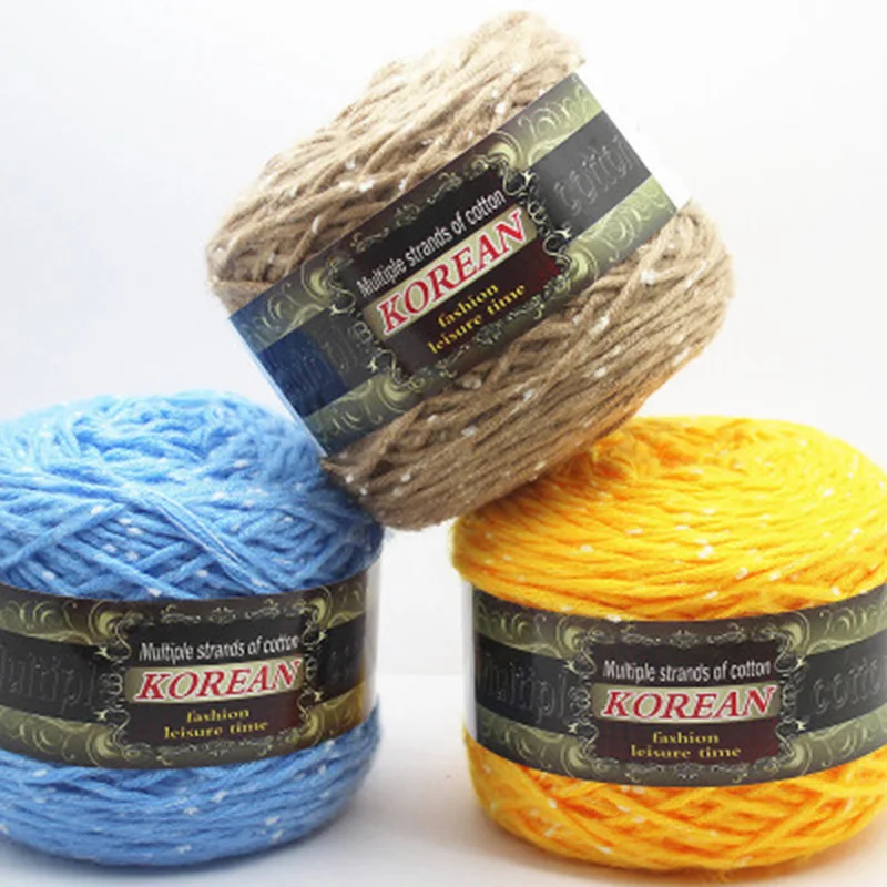 200 г/рулон хлопчатобумажной пряжи Удобная шерстяная смешанная пряжа швейная