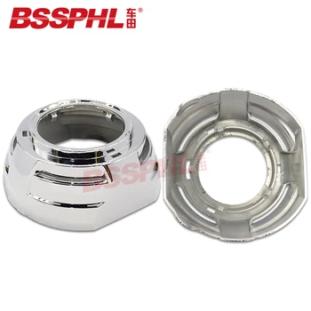 

BSSPHL 3.0 inch bi-xenon projector lens shroud with light guide angel eyes headlights fit for Audi Q5