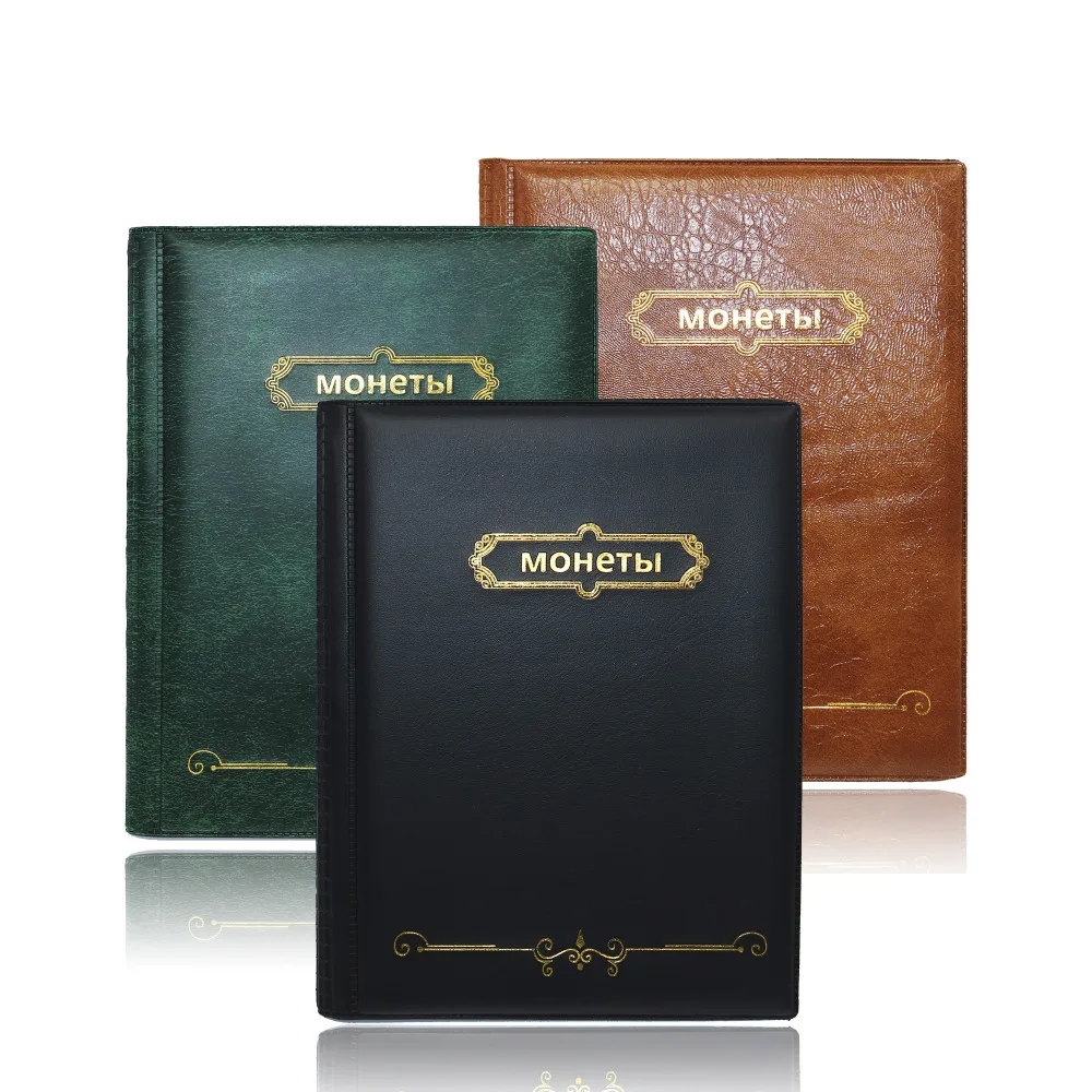

2020 Classical 3 Style Russian Coin Album 10 Pages 250 Pockets Units Coin Book Russian Holder Album for Coins Photo Album