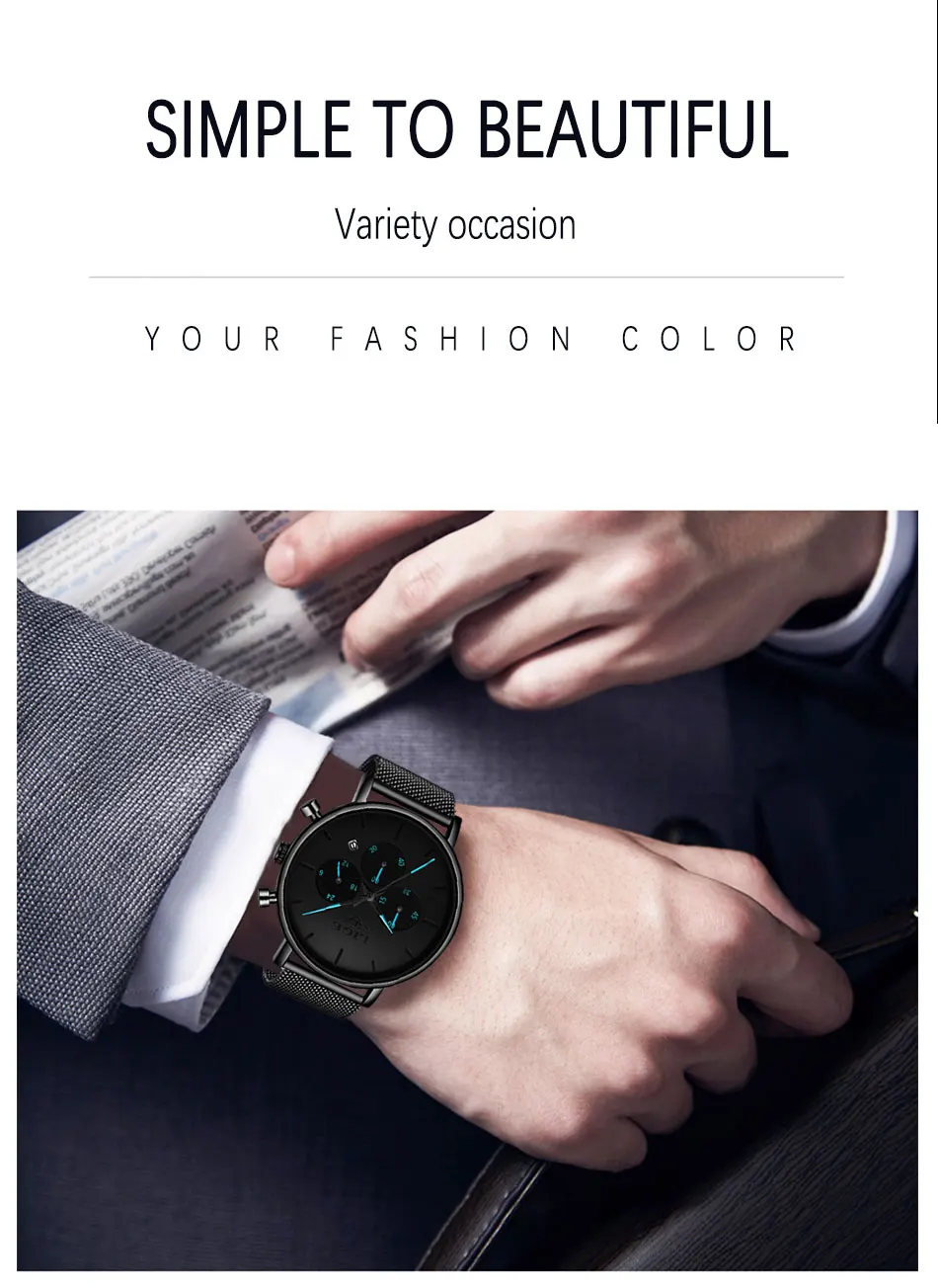 Для мужчин Reloj Hombre Relogio Masculino LG новые мужские s часы Лидирующий бренд Роскошные Кварцевые часы с большим циферблатом спортивные водонепроницаемые часы