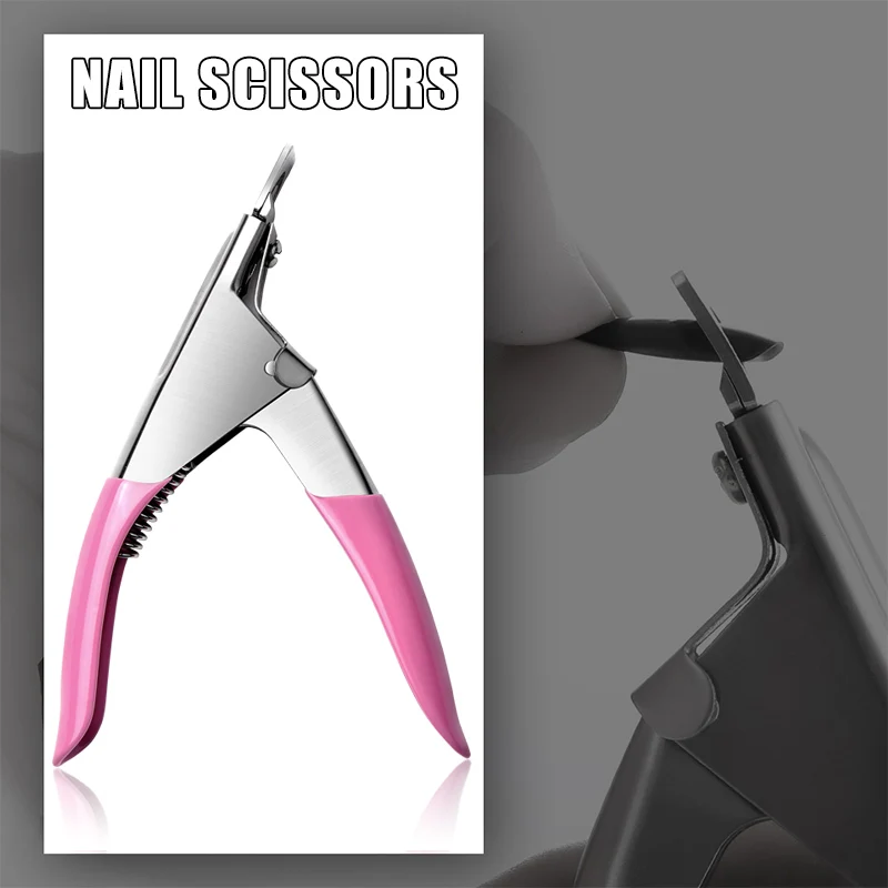 Розовые ножницы для кутикулы кусачки ногтей из нержавеющей стали плоскогубцы