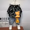 Boy Suits 2021 New Korean Style Kids Clothes Baby Boys Sets Summer Handsome Short-sleeve Two-piece 2