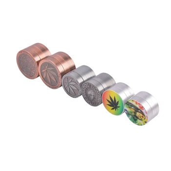 

Mini Zinc Alloy Tobacco Weed Herb Grinder Smoke Accessories Smoke Grinders Portable 3-4 Parts Gadgets for Men Gift