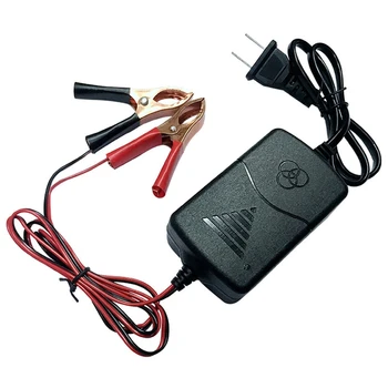 

Lead-Acid Battery Charger Dual-Wire Alligator Clip Charger Battery Smart Charger Car Charger Us Plug
