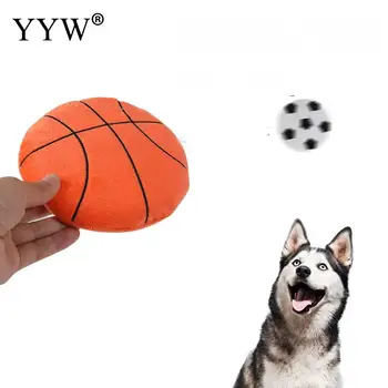 

1pcs Plush Pet Toys New Ball Shape Large Dog Flying Discs Trainning Puppy Toy Fetch Flying Disc Interactive Toy Dog Accessory