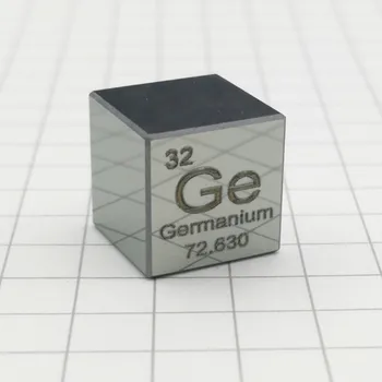 

Germanium Polished Cube Chamfer Single Crystal Ge Mirror Metal Periodic Table Elements Collection Science Experiment 10 MM