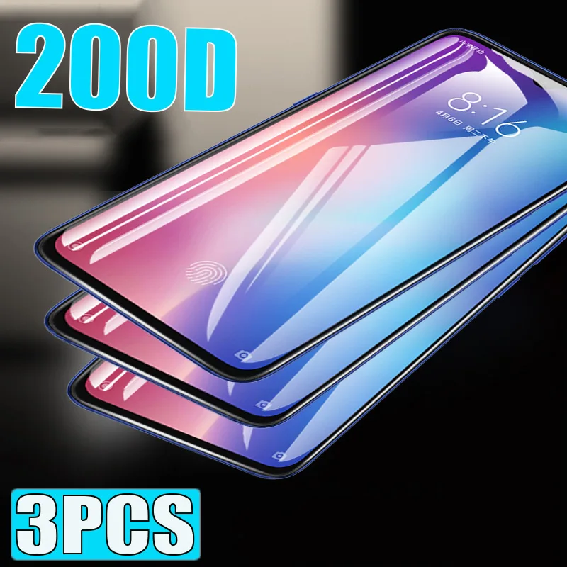 3-1 шт 200D полное покрытие Защитное стекло для Xiaomi mi 9T CC9e 8 9 SE протектор экрана Xiao A3 A1