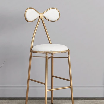 

30%B Home Butterfly Dining Chair Golden Bar Chair Stool Makeup Chair Modern Simple Dressing Table Stool