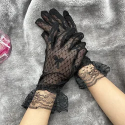 WEDDING LACE BOW LACE DRESS Performance Decorative Gloves Mittens Women's Apparel Accessories Lace Gloves Clothes Accessories