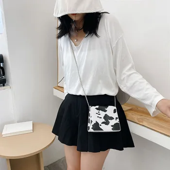 

Vintage Crossbody Bags for Women Birthday Gifts Fashion Animal Pattern PU Women Crossbody Handbag Girl Chain Mini Shoulder Bags