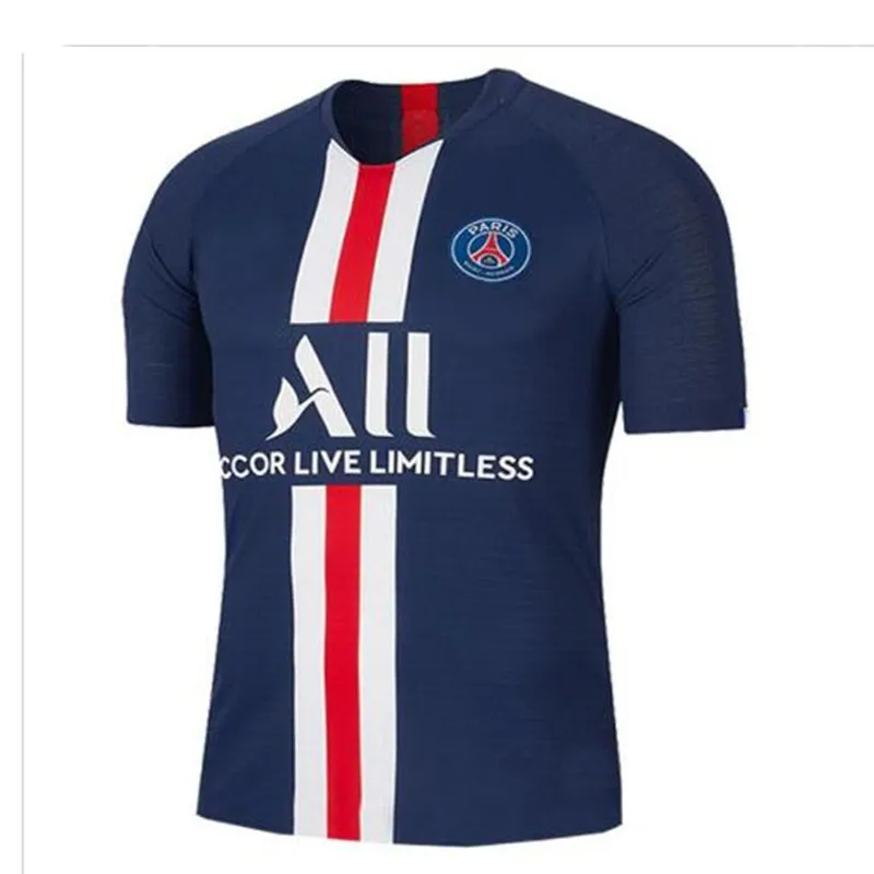 Футбольные Футболки для взрослых psg MBAPPE NEYMAR JR CAVANI VERRATTI KIMPEMBE DANI ALVES RABIOT DI MARIA 19/20 psg - Цвет: shirtshirt