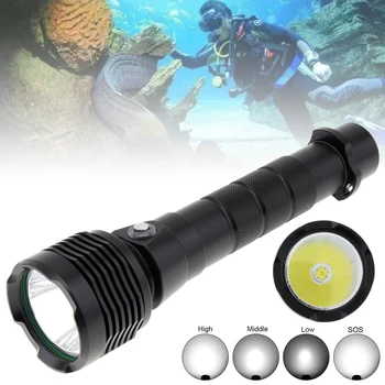 

Universal Waterproof 8000 Lumens XHP70 LED Torch Diving Flashlight Underwater 100M with 4 Modes White Flash Light Fit for Diving
