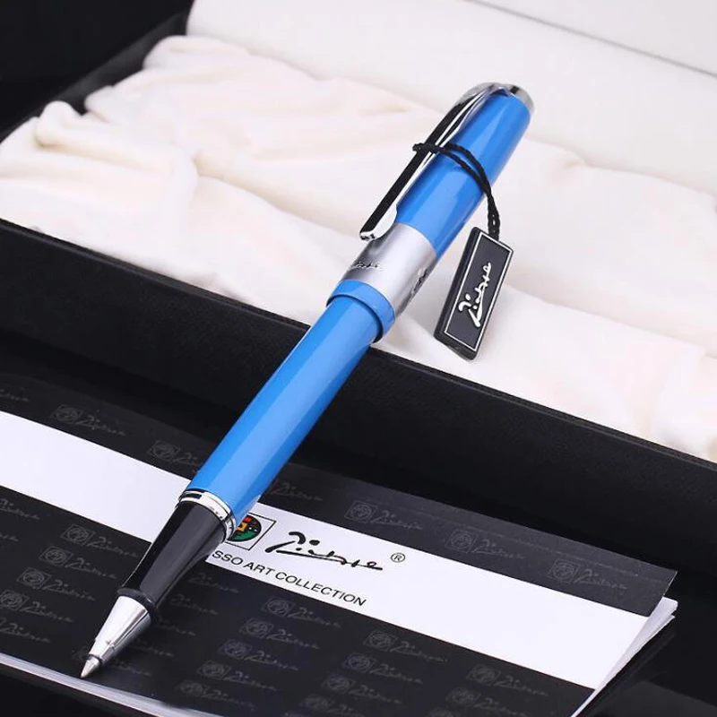 With Gift Box Picasso 923 Fashion BRAQUE Roller Ball Pen Lucky Blue Great Office & Home School Writing Pens luckymarche lucky marche essential ball cap qxrax23101bkx