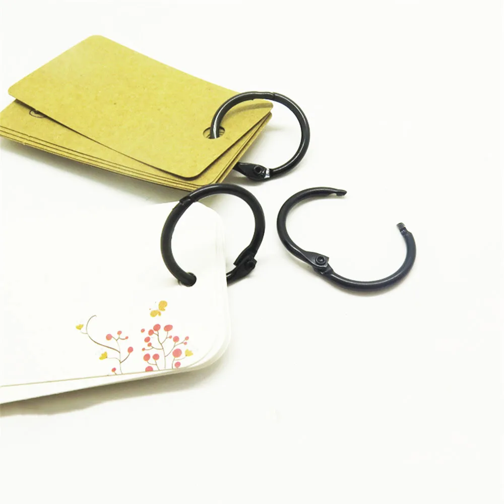 5 шт. металлический золотой свободный лист переплет книги откидные кольца 30 38 мм