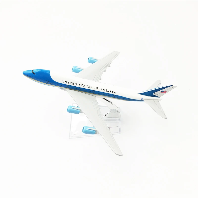 1/400 масштаб металлическая модель самолета Air Force One американские авиалинии Boeing 747 отлитая модель самолета Airway Коллекция игрушек для детей