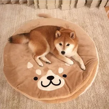 

Pet Sleeping Bag Harness Dog Luxury Kennel Mat Short Plush Sleeping Mat Dog Bed Exquisite Embroidery Bed Mat Winter Pet's Nest