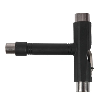

Roller Skate Skateboard Longboard T Shape Board ATB Tool Hex Key Multi-Function Universal Black Useful (black)