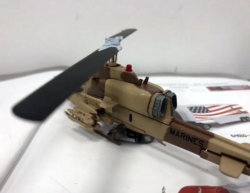 IXO военная модель 1: 72ah-1w "супер Кобра" Вертолет модель самолета из сплава