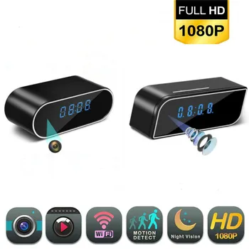 

1080P Mini Camera Clock Alarm Night Vision Motion Detection Wifi IP Cam DV DVR Camcorder Home Security Surveillance