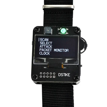 

Deauther Watch V1 Wearable Test Tool Portable OLED Display Clock Multi Protection Easy Operate Wristband Development Board
