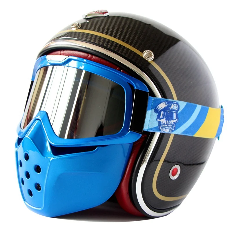 Cyclegear CG04 антиветряная маска очки для винтажного шлема крепления в ретро стиле