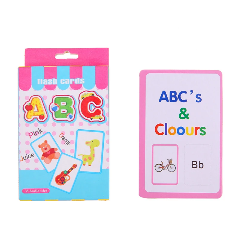 

36Pcs Handwritten Alphabet Flash Memory Card Number Toys For Children Early Educational Toy Kid Gift Number Cards Toddlers New