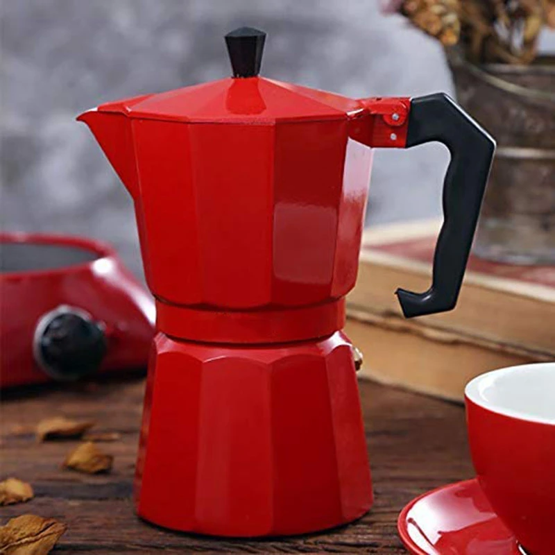 Aluminum Mocha Coffee Pot Italian Coffee Maker Portable Coffee Kettle Kitchen Tools Stovetop Percolator Espresso Pot