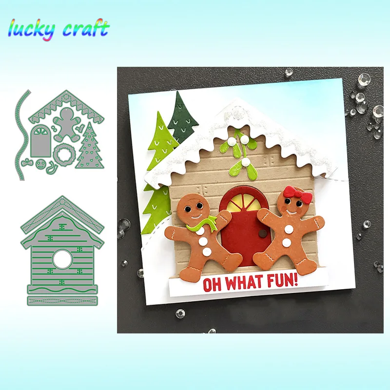 

Christmas Snow House set Metal Cutting Dies for DIY Scrapbooking Embossing Paper Card Album Decoration Crafts Dies Cut 2019