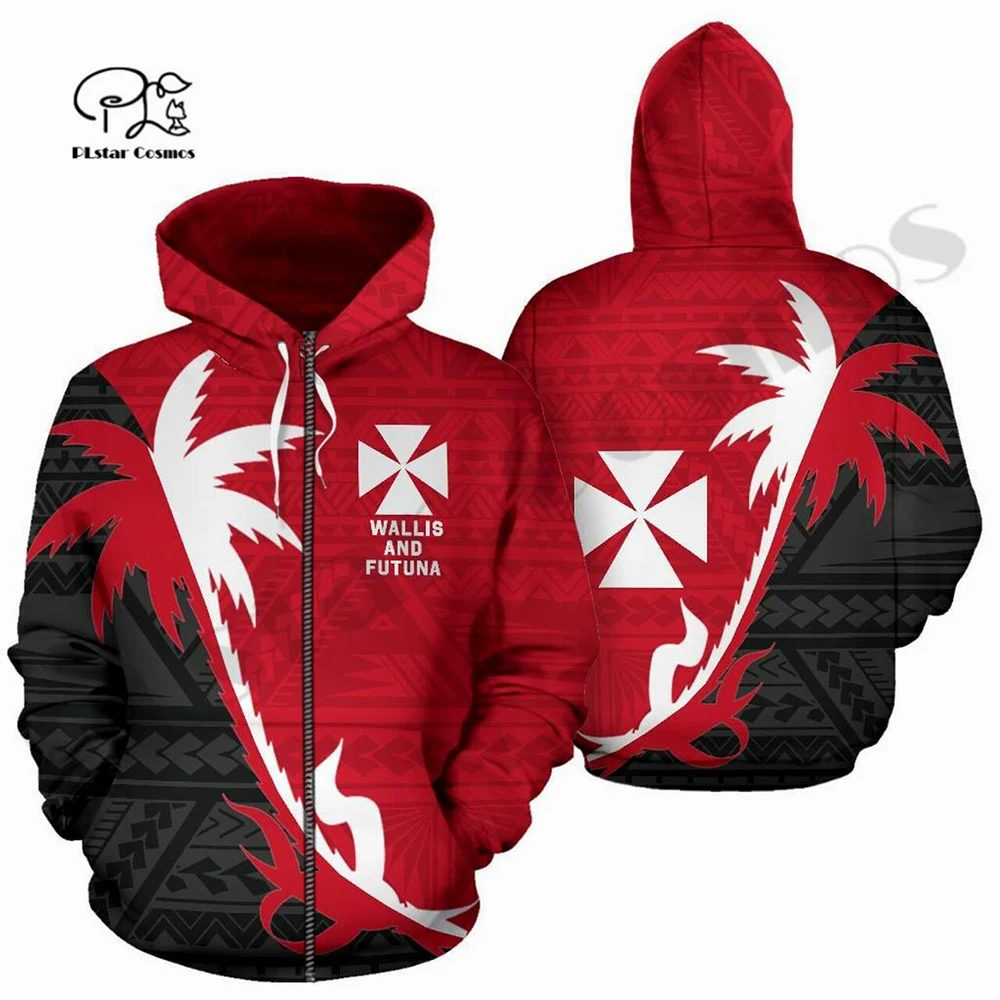 PLstar Cosmos 3Dprint Newest Wallis and Futuna Tattoo Harajuku Funny Streetwear Causal Unique Unisex Hoodies/Sweatshirt/Zip Q-11