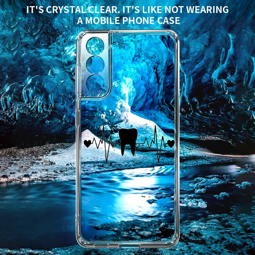 silicone case for samsung Nha Sĩ Răng Răng Dễ Thương Ốp Lưng Điện Thoại Samsung Galaxy S20 FE S21 S10 Plus S10E Note 20 Ultra 10 Lite m31 M32 M22 M02 Bao samsung silicone cover