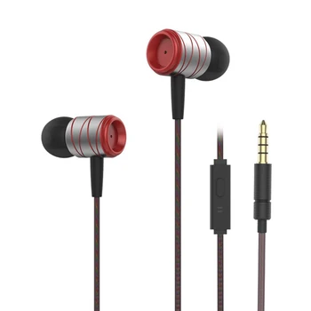 

Comfortable Wear Sport Running Metal Wired Control In Ear Earphone Super Stereo Bass Sound Design Earphone For Iphone