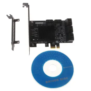 

9215+575 Chip 8 Ports SATA 3.0 to PCIe Expansion Card PCI Express SATA Adapter Converter with Bracket for HDD