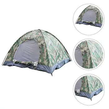 

Foldable Throw Pop Up Tent 3- 4 Person Outdoor Automatic Tents Double Layers Large Family Tent Waterproof Camping Hiking Tent