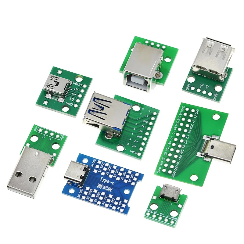Circuits intégrés,Type-C Female USB--Connecteur mâle USB-adaptateur ...