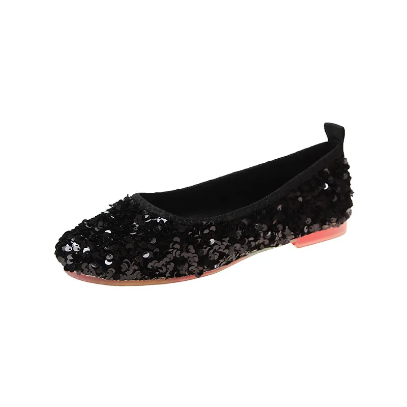 Фирменное дизайнерское ожерелье; лоферы; женская обувь; удобная мягкая обувь на толстой мягкой подошве; Женская легкая дышащая обувь на плоской подошве - Цвет: black