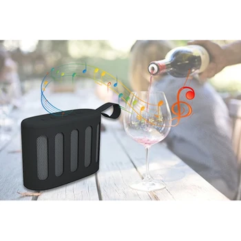 

Booms Bass-L4 Portable Bluetooth Speaker with Premium Stereo 3D Bass Sound Dust&Fall Proof Handfree